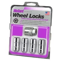 Wheel Lock Nut Set - 4pk. (Cone Seat) 9/16-18 / 7/8 Hex / 1.765in. Length - Chrome