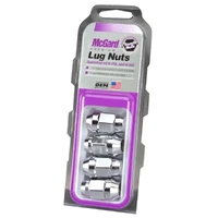 Hex Lug Nut (Cone Seat Bulge Style) M12X1.5 / 3/4 Hex / 1.45in. Length (4-Pack) - Chrome
