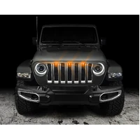 Pre-Runner Style LED Grille Kit for Jeep Wrangler JL - Amber