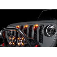 Universal Pre-Runner Style LED Grill Light Kit (New Style) - Amber w/Tinted Lens