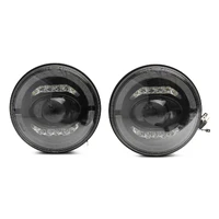 07-18 Jeep Wrangler JK Axial Series LED Headlights- Black Housing (Clear Lens)