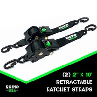 Retractable Ratchet Straps (2Pk 2Inx10Ft) Blue