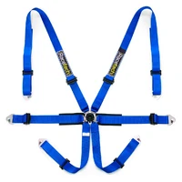 Pro International 6-Point Lightweight Harness - FIA Approved - Black - 2030