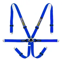 Pro International 6-Point Lightweight Harness GT Adjusters - FIA Approved - Red - 2030