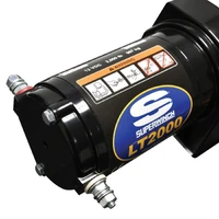 2000 LBS 12V DC 5/32in x 49ft Steel Rope LT2000 Winch