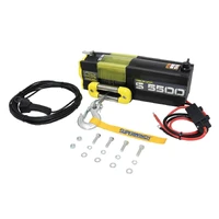 5500 LBS 12V DC 7/32in x 60ft Steel Rope S5500 Winch