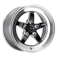 S71 15x10.33 / 5x120mm BP / 7.5in. BS Black Wheel (Low Pad) - Non-Beadlock