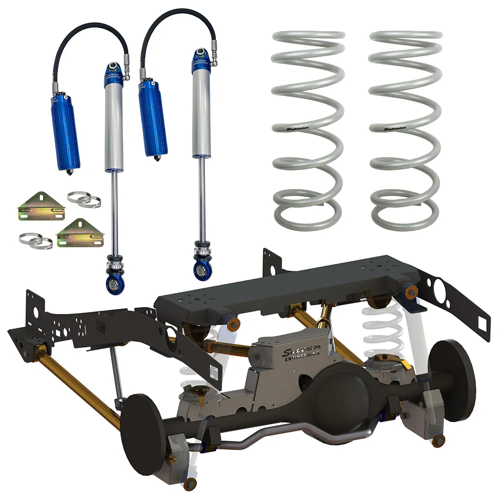 Superior Weld In Coil Conversion VSB14 Approved 2 Inch (50mm) Lift Kit w/2.5 Remote Reservoir Shocks (Rear Only) Suitable For Toyota LandCruiser 79 Series Gen 2 (VSC Models) - SUP-RR25-79VCCW-2ROKIT