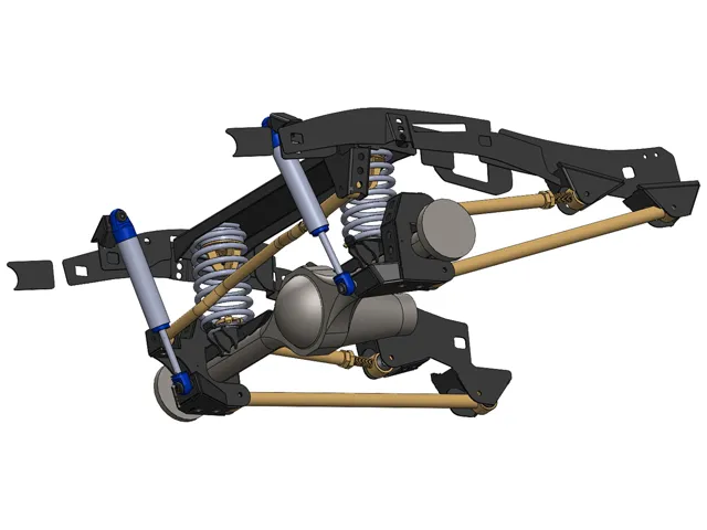 Superior Weld In Coil Conversion VSB14 Approved w/Nitro Gas Twin Tube Shocks (Front and Rear) Suitable For Toyota Hilux Revo 2015 on - SUP-NG-REVOCOIL2-KIT