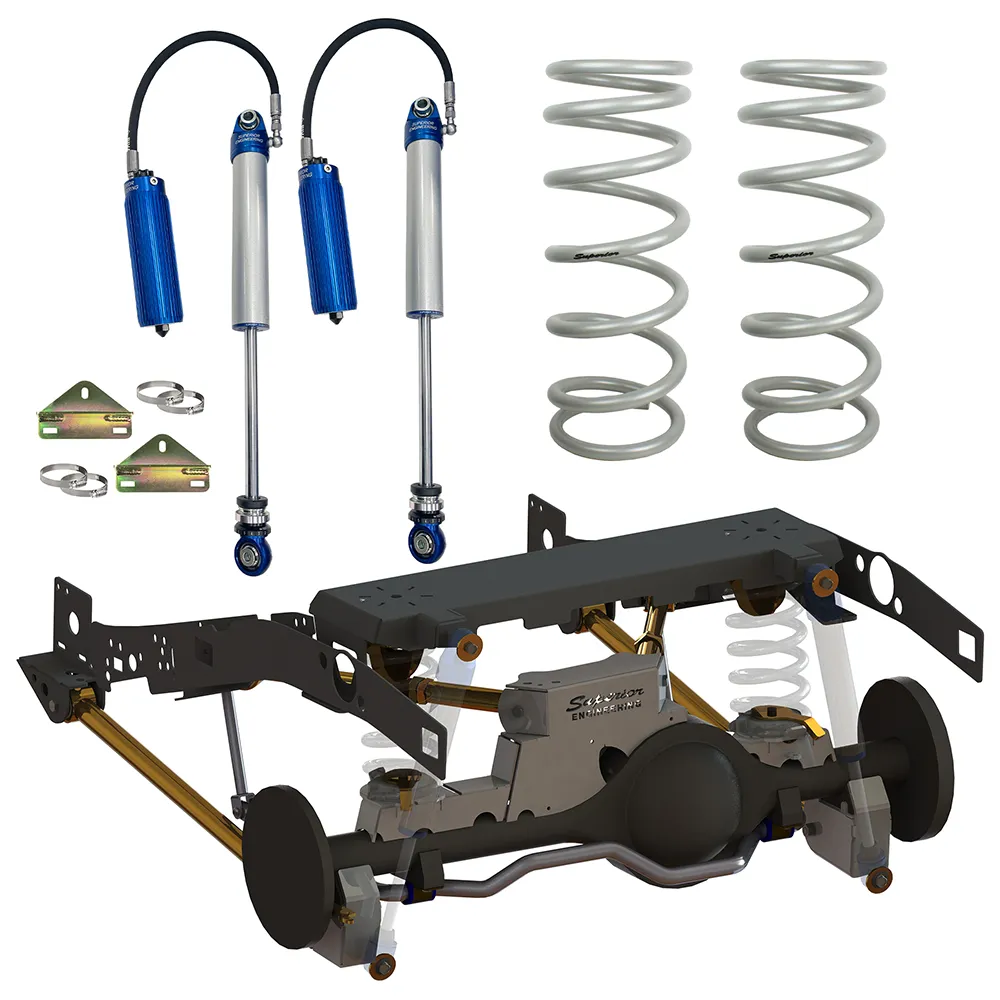 Superior Weld In Coil Conversion VSB14 Approved 2 Inch (50mm) Lift Kit w/2.5 Remote Reservoir Shocks (Rear Only) Suitable For Toyota LandCruiser 79 Series Gen 1 (Non-VSC Models) - SUP-RR25-79CCW-2ROKIT