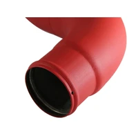 BladeRunner 3in Red Intercooler Tube Hot Side w/Couplings 13-14 Dodge RAM Diesel 6.7L