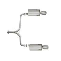 Takeda 2-1/4" to 1-3/4" 304 Stainless Steel Axle-Back Exhaust System (Accord Sport Sedan 13-17) Polished Tips