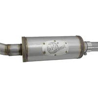 Rebel Series CB 2.5in Dual Center Exit SS Exhaust w/ Black Tips/3.8L V6 (Wrangler 07-15)