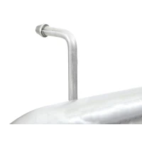 Rebel Series 2.5in 409 SS Axle-Back Exhaust System Black (Wrangler 07-18)