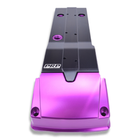 Ford Barra Billet Rocker Cover and Integrated Coil kit Small Bore Coupling / Billet cover kit with coil's and stalk's / Purple