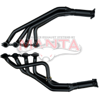 4 into 1 1 3/4in Extractors (Commodore 5.7, 6.0L VT VX VU VY VZ) - Black
