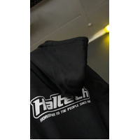 "Classic" Hoodie Black with White Logo - Small