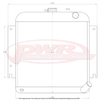 55mm Radiator w/ 16" SPAL Fan Mounts (Valiant 65)