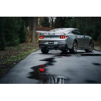 2024+ Ford Mustang 5.0L T304 SS 3in Cat-Back Exhaust w/ Quad Carbon Fiber Tips (Valve Delete)