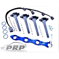Nissan SR20 Coil Kit for Series 2 S14, S15, 180 Type X - Small Hole Rocker Cover Purple / Brackets