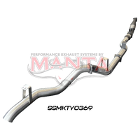 4in Turbo Back with Cat & without Muffler (Landcruiser VDJ76 4.5L V8 (DPF) Wagon)