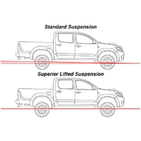 Nitro Gas Twin Tube 3 Inch (75mm) Lift Kit Suitable For Nissan Navara NP300 2021 on (Kit)