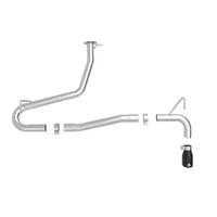 Takeda 2.5in 304 SS Axle-Back Exhaust w/o Muffler w/BlackTips AWD (Kona 18-22)
