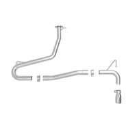 Takeda 2.5in 304 SS Axle-Back Exhaust w/o Muffler w/Polish Tip AWD (Kona 18-22)