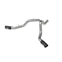 Large Bore-HD 4in 409SS DPF-Back Exhaust System w/Black Tip 20 GM Diesel Trucks V8-6.6L (td) L5P