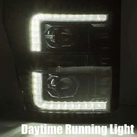 11-16 Ford F-250 SD PRO-Series Projector Headlights Plank Style Design Black w/Seq Signal