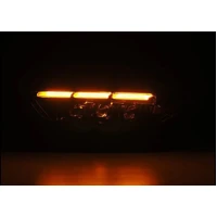15-17 Ford Mustang NOVA LED Proj Headlights Alpha Black w/Activ Light/Seq Signal/Switch DRL