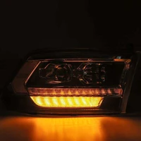 09-18 Dodge Ram 2500HD LUXX LED Proj Headlights Plank Style Black w/Seq Signal/Smoked DRL