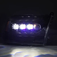 09-18 Ram 2500 NOVA LED Proj Headlights Plank Style Alpha Blk w/Activ Light/Seq Signal/DRL