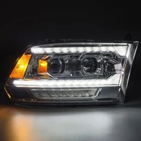 09-18 Dodge Ram 2500 LUXX LED Proj Headlights Plank Style Chrm w/Activ Light/Seq Signal/DRL