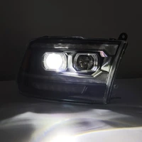 09-18 Ram 2500 LUXX LED Proj Headlight Plank Style Alpha Blk w/Activ Light/Seq Signal/DRL