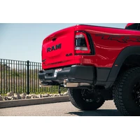 3.0 Inch True Dual Catback Exhaust System with Dual Rear Exit and Flat Cut 5.0 Inch Gunmetal PVD Tips 21-24 Dodge RAM TRX 144.6 Inch Wheel Base