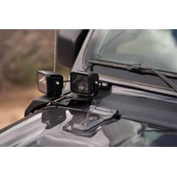 A-Pillar Dual Pod Light Mounts For 18-22 Jeep Wrangler JL 20-22 Gladiator