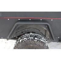 Jeep TJ Tube Fenders Rear 3 Inch Flare 97-06 Wrangler TJ Steel Black Textured Powdercoat