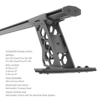 15-22 Ford F-150 / 07-21 Toy. Tundra XRS Cross Bars Kit - Tex Blk (Attch Tonneau Cvr T-Trk)