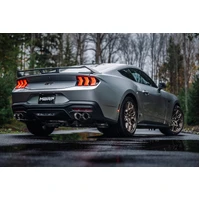 2024+ Ford Mustang 5.0L T304 SS 3in Cat-Back Exhaust w/ Quad Carbon Fiber Tips (Valve Delete)