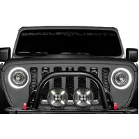 Universal Pre-Runner Style LED Grill Light Kit (New Style) - Amber w/Tinted Lens