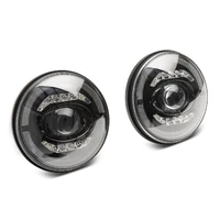 07-18 Jeep Wrangler JK Axial Series LED Headlights- Black Housing (Clear Lens)