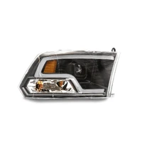 09-18 RAM 1500 LED Halo Projector Headlights- Black Housing (Clear Lens)