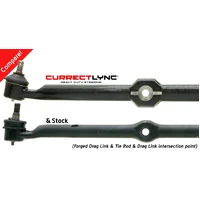 Currectlync Steering System 97-06 Wrangler TJ and LJ Unlimited/XJ/MJ Bolt-On Includes 1 1/4 Inch Diameter Tie Rod/Forged Drag Link HD Steering