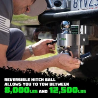 6In Heavy Duty Drop Hitch - 2In (Black)