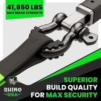 3/4In D-Ring Shackle Set (2-Pack) Matte Black