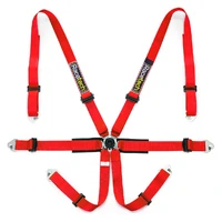 Pro International 6-Point Lightweight Harness - FIA Approved - Black - 2030
