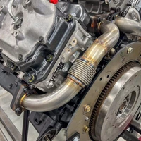 01-04 Chevrolet 6.6L Duramax LB7 2in Stainless Up Pipe Kit w/Gaskets - Single Turbo
