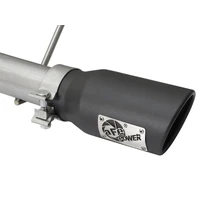 Rebel Series CB 2.5in Dual Center Exit SS Exhaust w/ Black Tips/3.8L V6 (Wrangler 07-15)