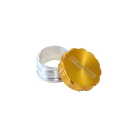 2" Billet Aluminium Weld-On Filler w/Cap - Blue Cap